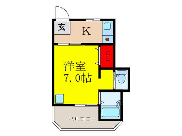 三和１６マンションの物件間取画像